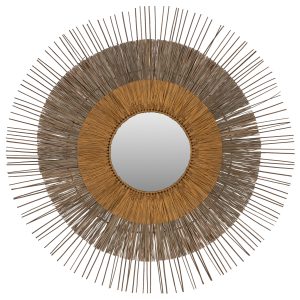 ΚΑΘΡΕΠΤΗΣ ΜΕ ΠΛΑΙΣΙΟ MENDONG GRASS Φ105εκ ΣΕ ΧΡΩΜΑ ΦΥΣΙΚΟ ΧΡΥΣΟ FB97798