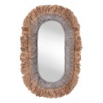 ΚΑΘΡΕΠΤΗΣ ΤΟΙΧΟΥ ΟΒΑΛ ΑΠΟ ΙΝΕΣ ΑΜΠΑΚΑ ΣΕ ΧΡΩΜΑ ΦΥΣΙΚΟ & ΑΣΗΜΙ 90x5x140Yεκ.FB97738