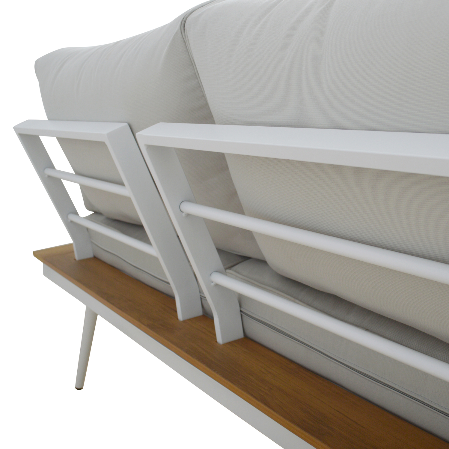 ΚΑΝΑΠΕΣ ΓΩΝΙΑ ΑΛΟΥΜΙΝΙΟΥ ΜΕ ΤΡΑΠΕΖΙ ΕΞ.ΧΩΡΟΥ ΛΕΥΚΟ FB95126.11 - Image 4