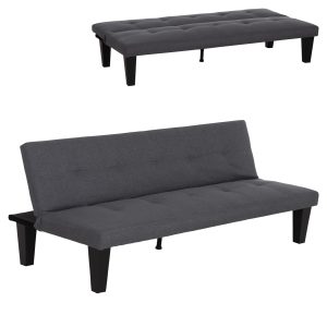 ΚΑΝΑΠΕΣ ΚΡΕΒΑΤΙ 2-ΘΕΣΙΟΣ FB93304.01 ΓΚΡΙ PU ΔΕΡΜΑ 165x75x64Υεκ