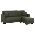 ΚΑΝΑΠΕΣ ΚΡΕΒΑΤΙ ΓΩΝΙΑ ΑΝΑΣΤΡΕΨΙΜΗ DARK OLIVE FB93244.05 202x140x78Yεκ.