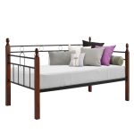 ΚΑΝΑΠΕΣ ΚΡΕΒΑΤΙ ΣΤΡΩΜΑ 90Χ190 εκ ΜΕΤΑΛΛΟ ΚΑΙ ΞΥΛΟ FB9367