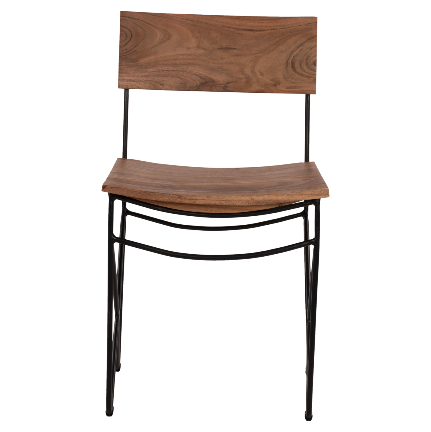 ΚΑΡΕΚΛΑ ΑΠΟ ΜΑΣΙΦ ΞΥΛΟ ΑΚΑΚΙΑΣ KAI ΜΕΤΑΛΛΟ ΦΥΣΙΚΟ 46x51x84ΥεκFB98180.11 - Image 3