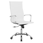 ΚΑΡΕΚΛΑ ΓΡΑΦΕΙΟΥ ΔΙΕΥΘΥΝΤΟΥ FB91059.32 ΛΕΥΚΟ PU ΠΟΔΙ ΧΡΩΜΙΟΥ 53x57x109Υεκ.