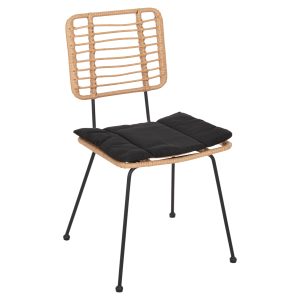 ΚΑΡΕΚΛΑ ΕΞ.ΧΩΡΟΥ FB95454.11 ΜΕΤΑΛΛΟ&ΜΑΞΙΛΑΡΙ ΜΑΥΡΟ-ΜΠΕΖ WICKER 50