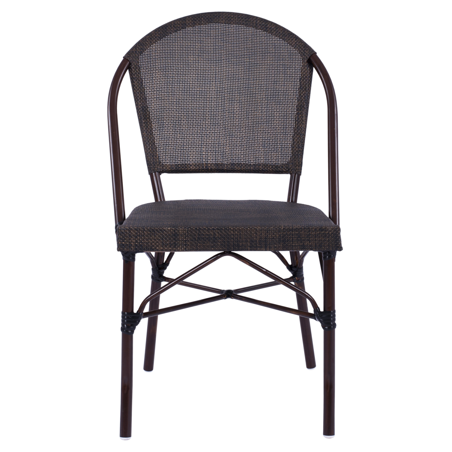 ΚΑΡΕΚΛΑ ΜΕΤΑΛΛΙΚΗ BAMBOO ΚΑΦΕ FB95718 54x62x89 εκ. - Image 3