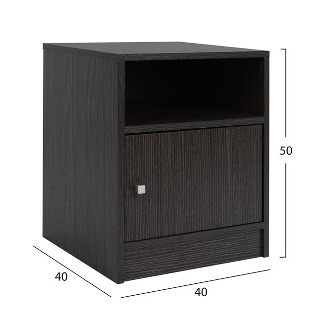 ΚΟΜΟΔΙΝΟ ΜΕΛΑΜΙΝΗΣ FB92205.01 ZEBRANO 40x40x50 - Image 2