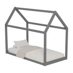 ΚΡΕΒΑΤΙ ΠΑΙΔΙΚΟ FB9678.05 τ.MONTESSORI ΞΥΛΟ ΠΕΥΚΟ ΓΚΡΙ- 140x70εκ