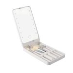 Καθρέπτης μακιγιάζ LED κασετίνα με σετ πινέλων - XR-6601 - 566016 - White