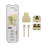 Καλώδιο γραμμής τηλεφώνου με διακλαδωτή - 6P4C1-2 - 5m - 674896