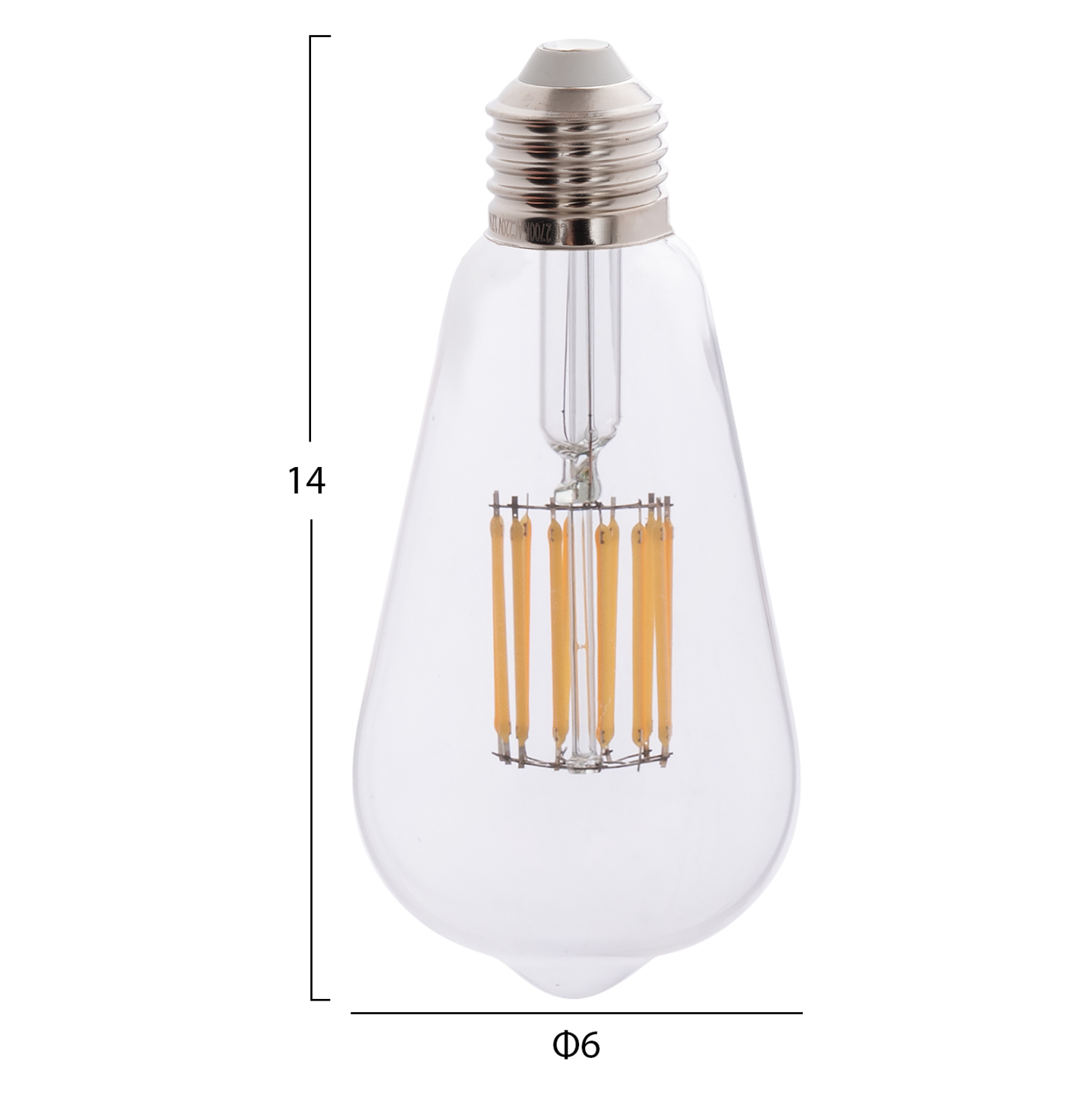 ΛΑΜΠΤΗΡΑΣ FB94189.01 LED FILAMENT 12W E27 2700K ΔΙΑΦΑΝΟΣ - Image 2