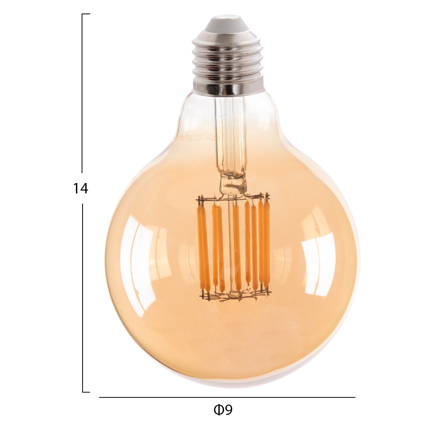 ΛΑΜΠΤΗΡΑΣ GLOBO LED FILAMENT 12W E27 3000K ΧΡΥΣΟ FB94049.02 - Image 2
