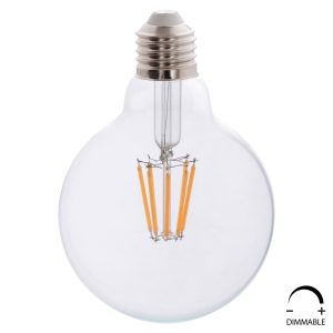 ΛΑΜΠΤΗΡΑΣ GLOBO LED FILAMENT 8W E27 3000K ΔΙΑΦΑΝΟΣ DIMMABLE FB94050.01