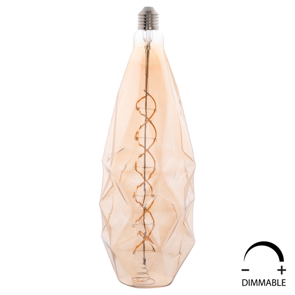 ΛΑΜΠΤΗΡΑΣ LED FILAMENT 8W E27 3000K GOLD COLOR DIMMABLE FB94058 - Image 2