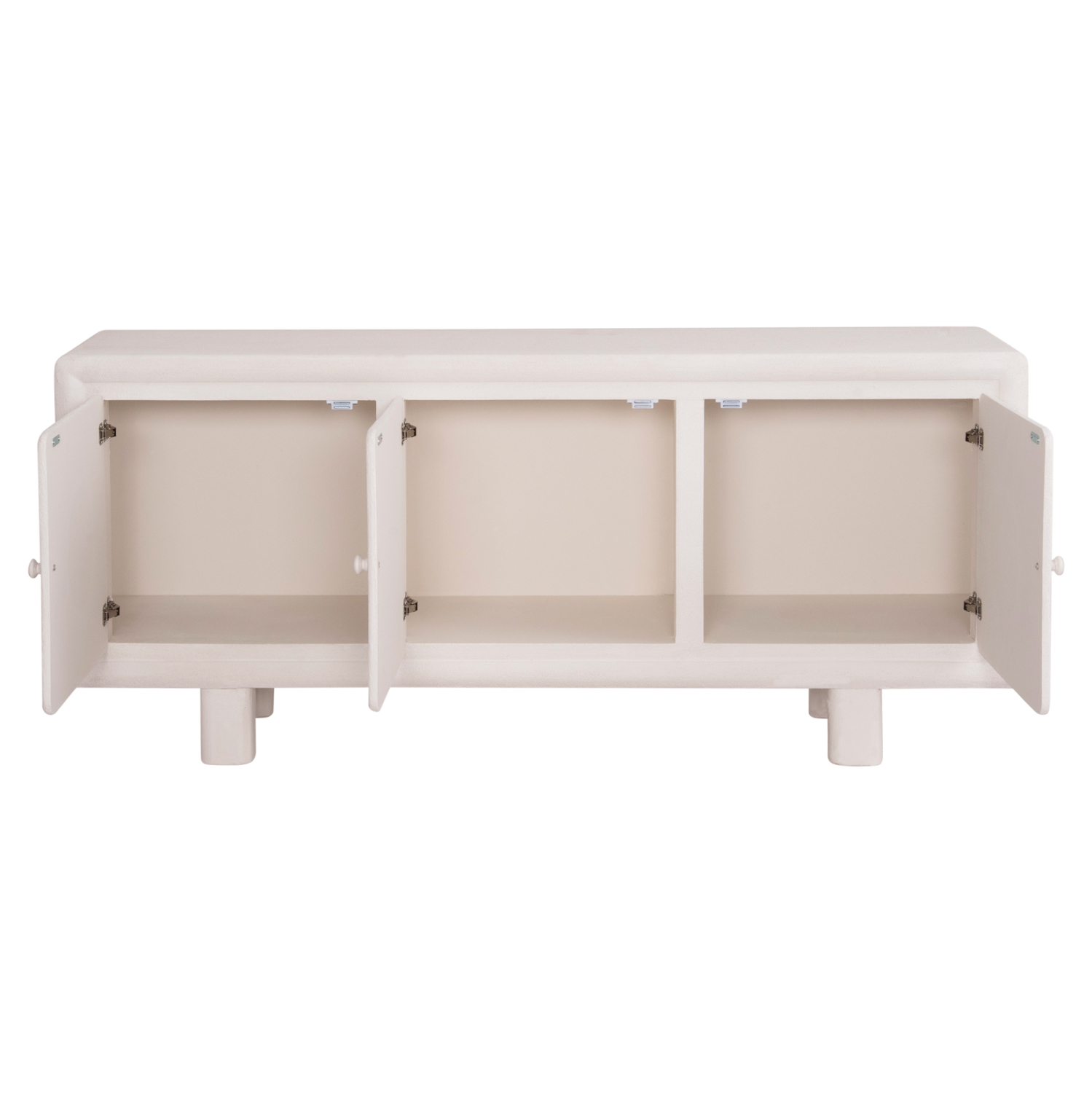 ΜΠΟΥΦΕΣ FB918068 MDF ΣΕ ΥΠΟΛΕΥΚΟ ΧΡΩΜΑ-3 ΠΟΡΤΕΣ 140x38x64Υεκ. - Image 3