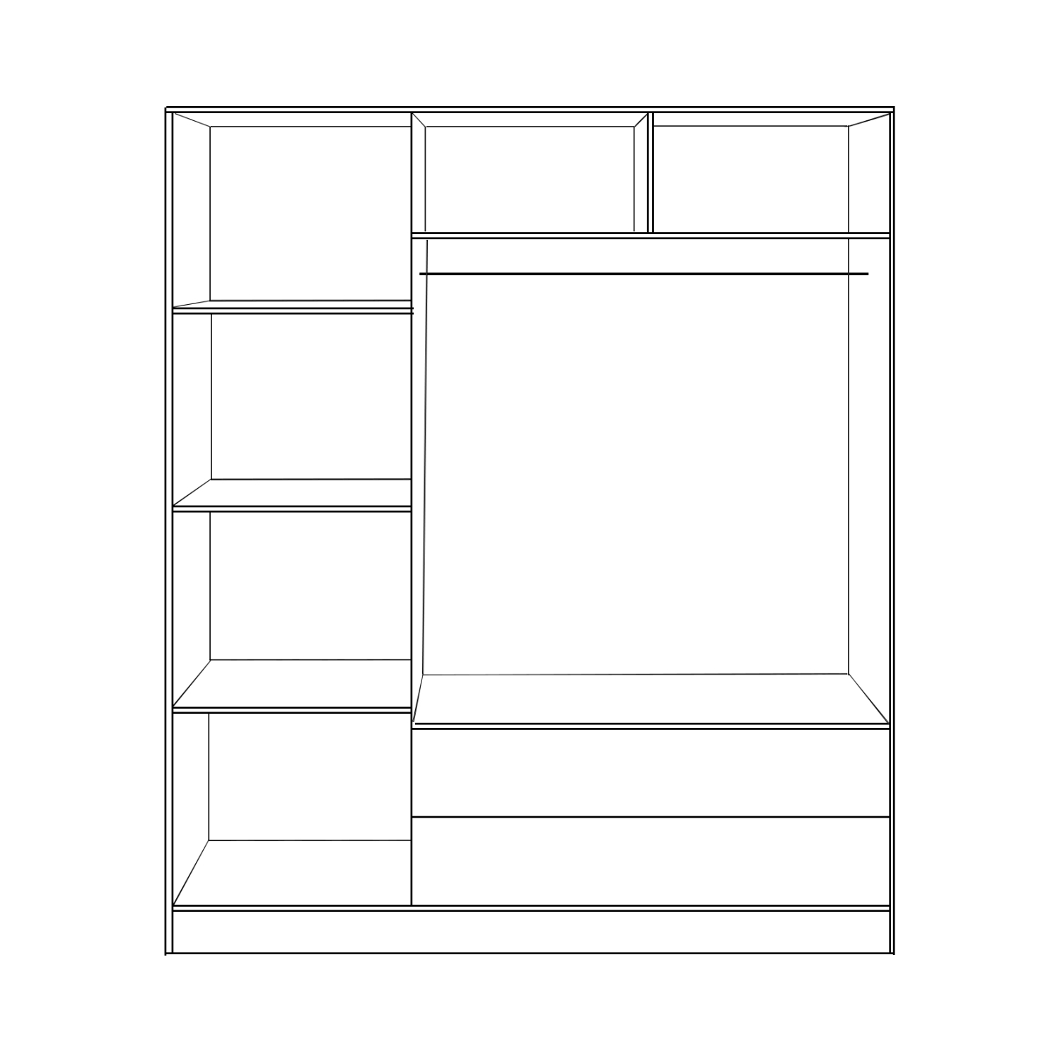 ΝΤΟΥΛΑΠΑ 3ΦΥΛΛΗ FB9384.04 ΜΕ ΔΥΟ ΣΥΡΤΑΡΙΑ SONAMA ΓΚΡΙ 150X55Χ180Υεκ. - Image 2
