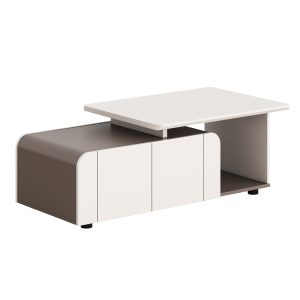 ΝΤΟΥΛΑΠΙ ΓΡΑΦΕΙΟΥ FB918285 ΜΕΛΑΜΙΝΗ ΣΕ ΚΡΕΜ-ΑΝΟΙΧΤΟ ΚΑΦΕ 120x60x42Υεκ