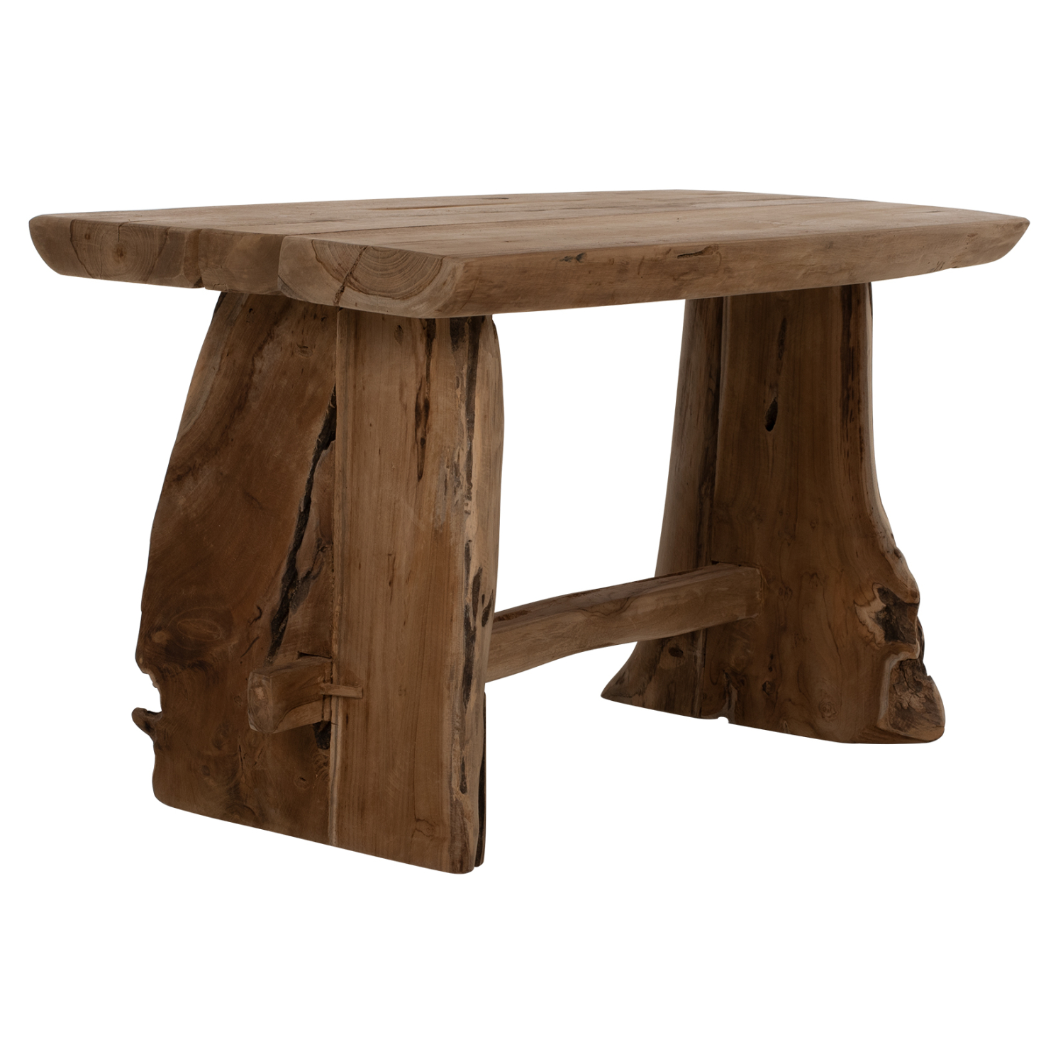 ΠΑΓΚΑΚΙ FB99347 ΑΠΟ ΜΑΣΙΦ ΞΥΛΟ TEAK ΦΥΣΙΚΟ 80X40X44Y εκ. - Image 4