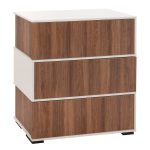 ΠΑΠΟΥΤΣΟΘΗΚΗ 3ΘΕΣΕΩΝ FB98938.11 ΜΕΛΑΜΙΝΗ ΣΕ ΚΑΡΥΔΙ-ΛΕΥΚΟ 90Χ30Χ93Yεκ.