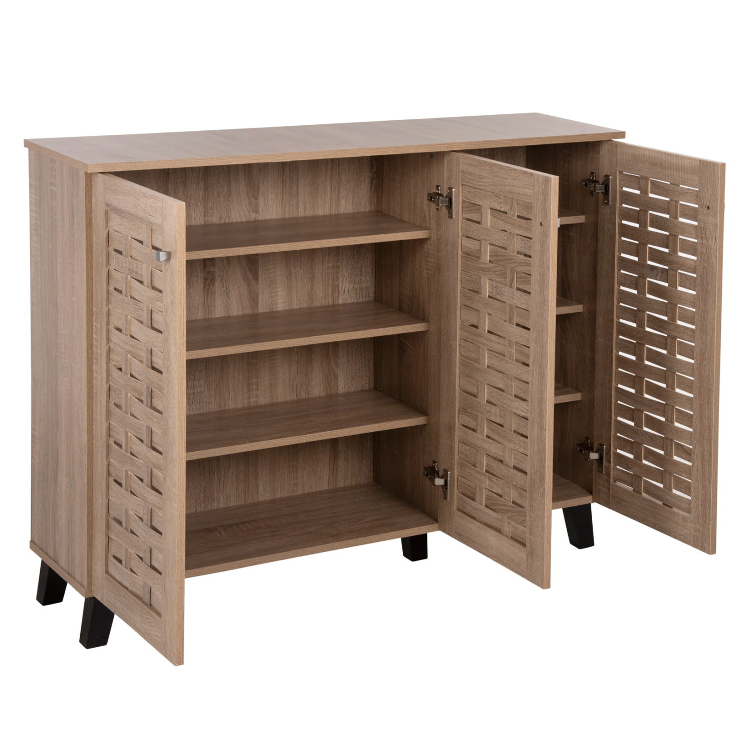 ΠΑΠΟΥΤΣΟΘΗΚΗ-ΝΤΟΥΛΑΠΙ FB99610.02 ΜΕΛΑΜΙΝΗ ΣΟΝΑΜΑ 3ΠΟΡΤΕΣ 115x34x89Υεκ. - Image 4