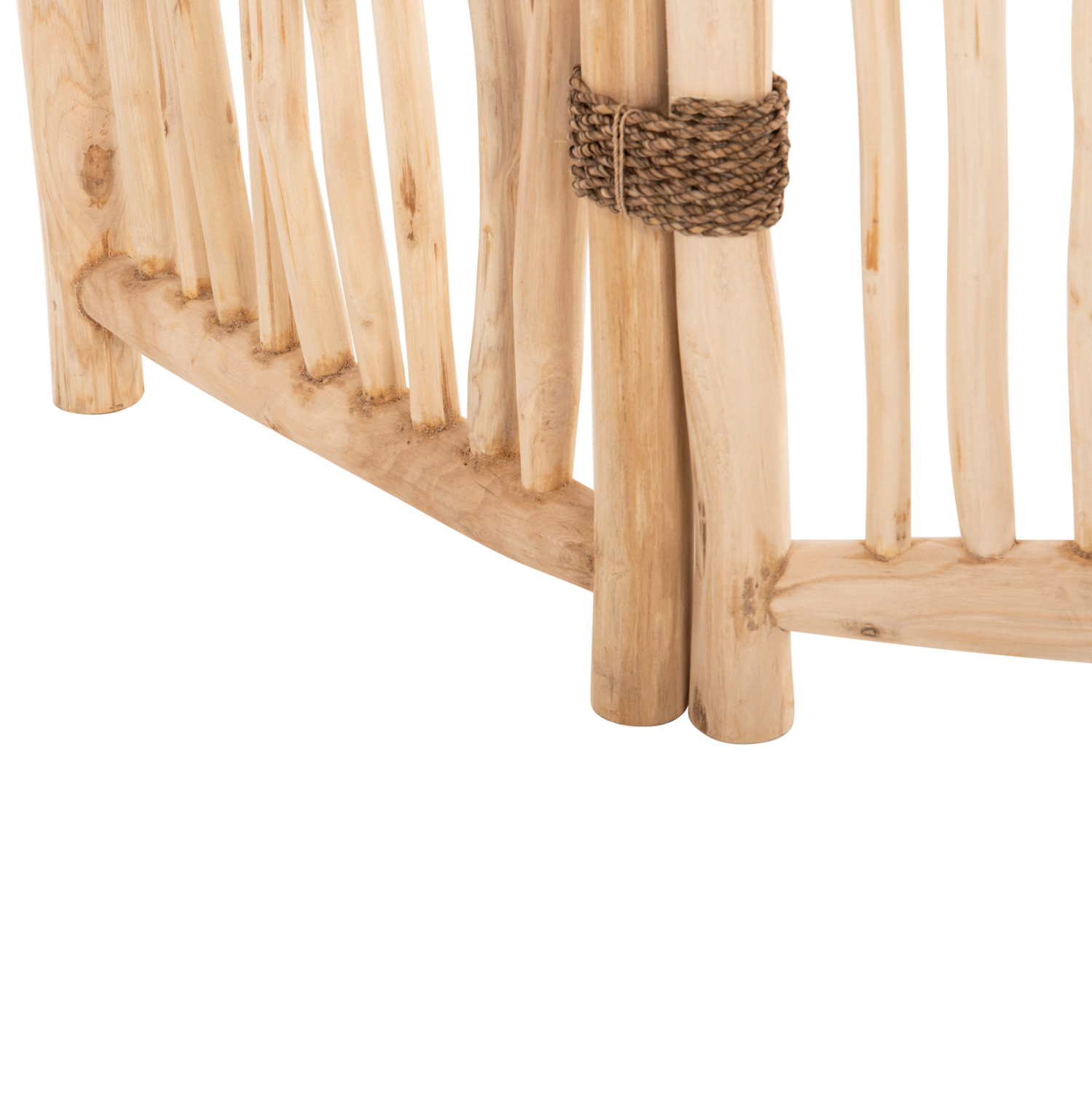 ΠΑΡΑΒΑΝ ΜΕ 3 ΦΥΛΛΑ FB94316 ΚΛΑΔΙΑ ΤΕΑΚ ΣΕ ΦΥΣΙΚΟ 165x180Yεκ. - Image 4