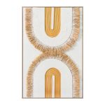 ΠΙΝΑΚΑΣ 3D FB94537.01 ΜΕ ΚΟΡΝΙΖΑ ΜΠΕΖ-ΚΑΜΒΑΣ ΛΕΥΚΟΣ-ΧΕΙΡΟΠΟΙΗΤΟΣ 80x3