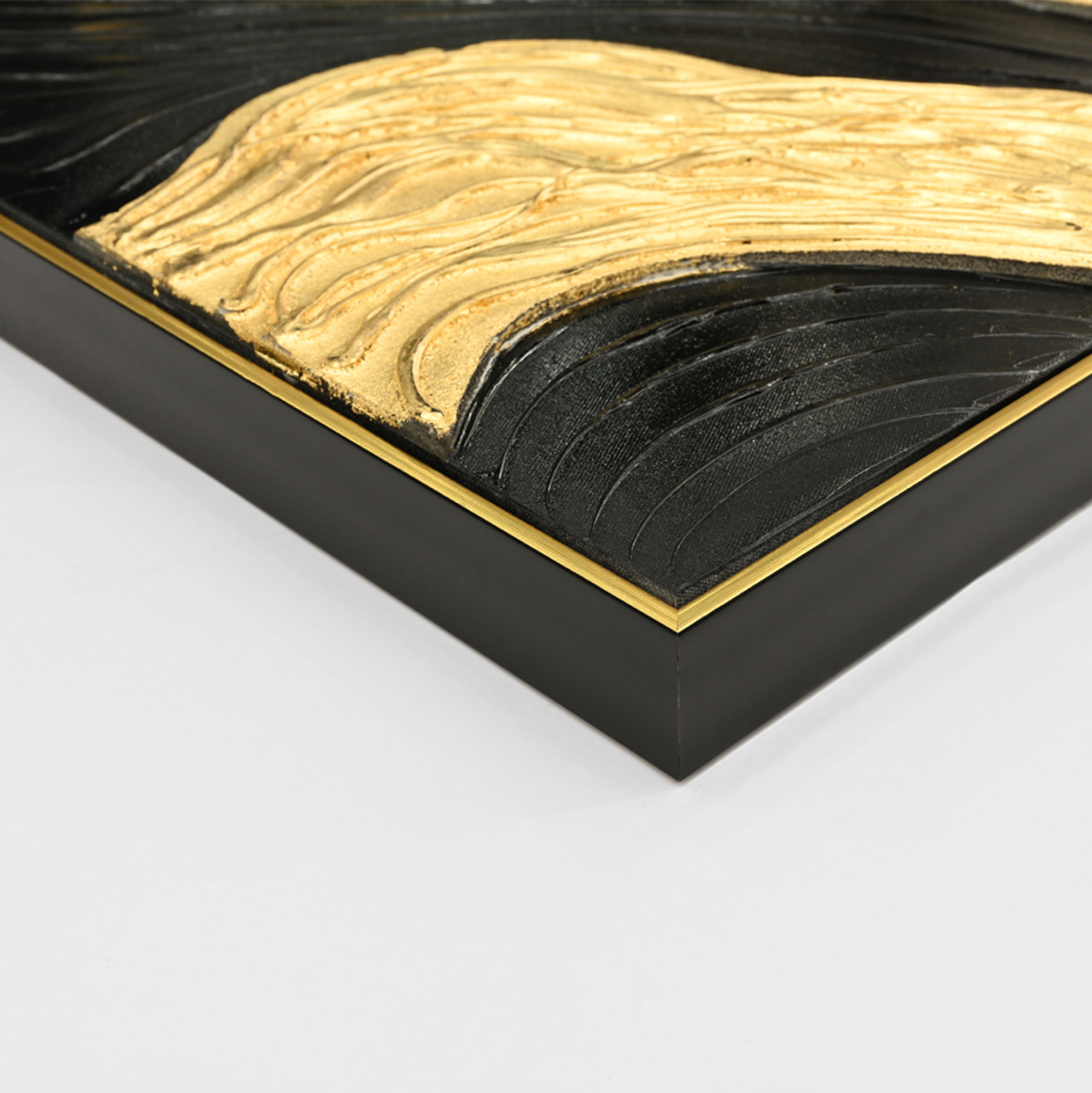 ΠΙΝΑΚΑΣ ΤΟΙΧΟΥ 3D FB94548.01 ΜΕ ΚΟΡΝΙΖΑ ΜΠΕΖ-ΧΕΙΡΟΠΟΙΗΤΑ ΣΧΕΔΙΑ 62x4,5Χ92Υεκ. - Image 4