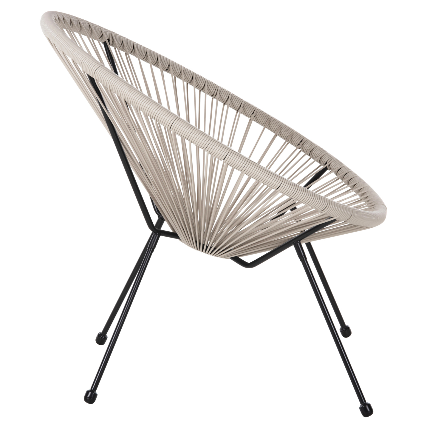 ΠΟΛΥΘΡΟΝΑ FB95872.03 ΤΥΠΟΥ ΦΩΛΙΑ ΜΕΤΑΛΛΙΚΗ ΜΑΥΡΗ-ΕΚΡΟΥ ΣΥΝΘ. RATTAN 71x72x80Υεκ - Image 4