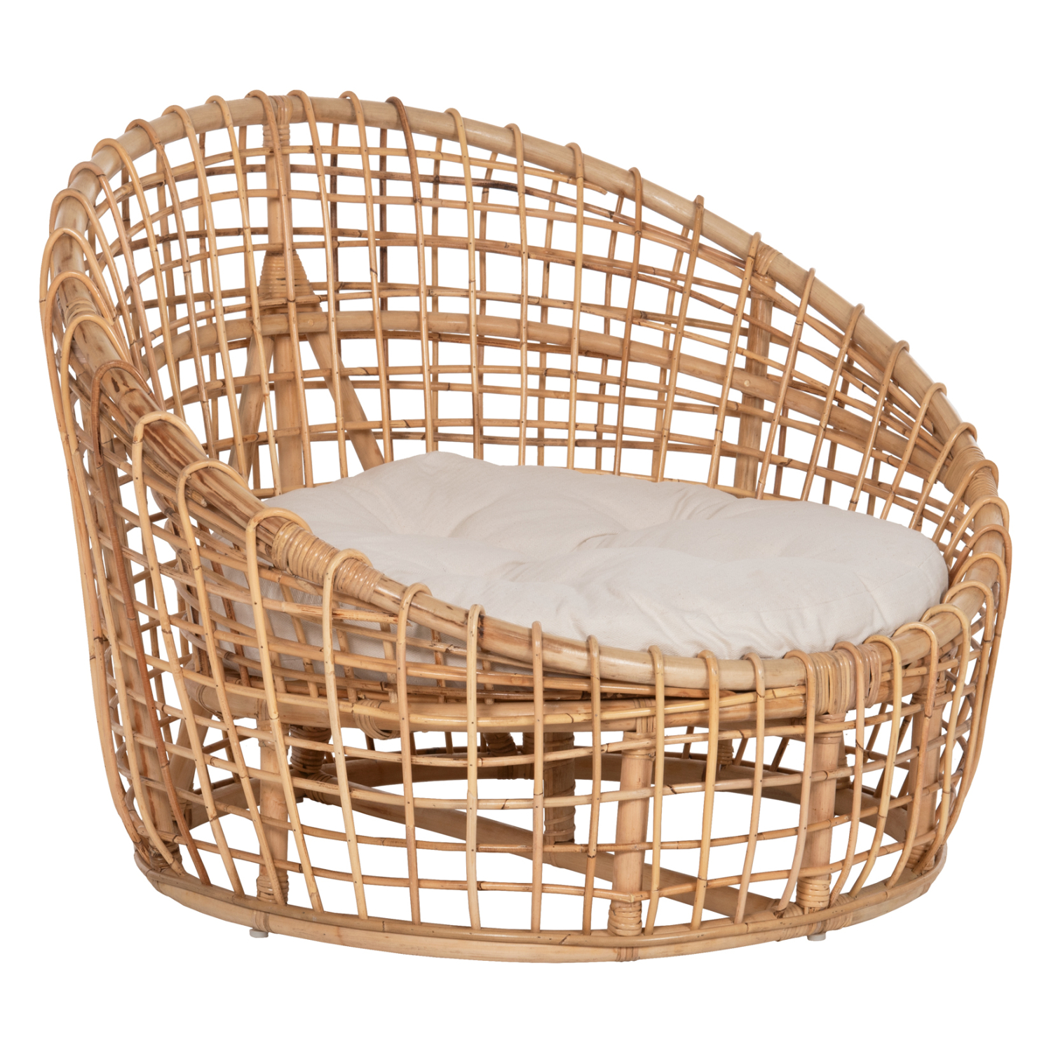 ΠΟΛΥΘΡΟΝΑ FB99814 RATTAN ΣΕ ΦΥΣΙΚΟ-ΜΠΕΖ ΜΑΞΙΛΑΡΙ 85x75x67Yεκ.