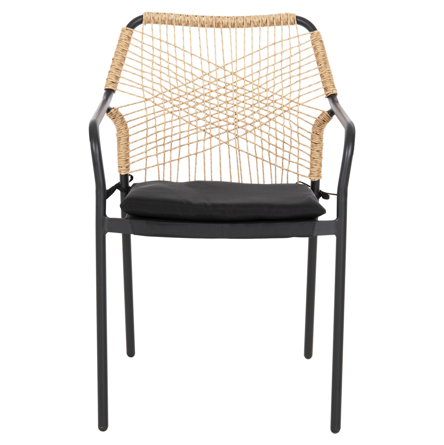 ΠΟΛΥΘΡΟΝΑ ΑΛΟΥΜΙΝΙΟΥ FB95865.11 ΣΚΟΥΡΟΣ ΓΚΡΙ ΣΚΕΛΕΤΟΣ ΜΕ WICKER ΜΠΕΖ & ΜΑΥΡΟ ΜΑΞΙΛΑΡΙ - Image 3