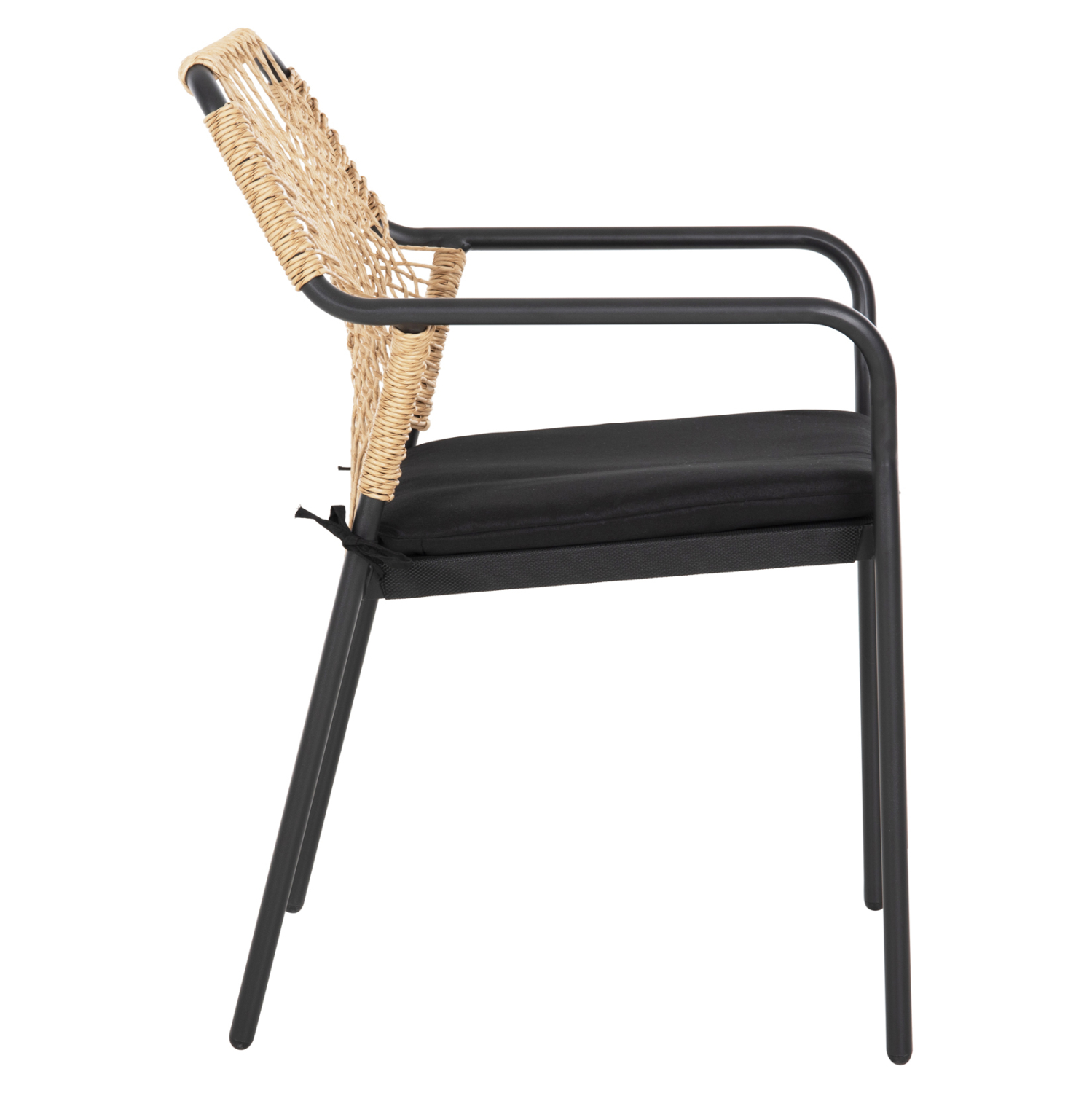 ΠΟΛΥΘΡΟΝΑ ΑΛΟΥΜΙΝΙΟΥ FB95865.11 ΣΚΟΥΡΟΣ ΓΚΡΙ ΣΚΕΛΕΤΟΣ ΜΕ WICKER ΜΠΕΖ & ΜΑΥΡΟ ΜΑΞΙΛΑΡΙ - Image 4