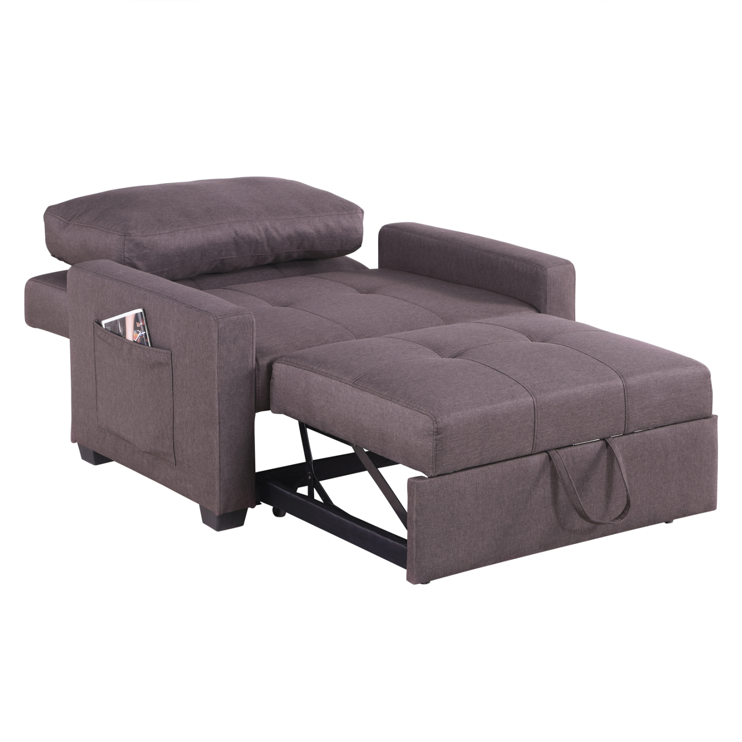 ΠΟΛΥΘΡΟΝΑ-ΚΡΕΒΑΤΙ FB93083.01 ΚΑΦΕ ΥΦΑΣΜΑ 112x96x85Υεκ. - Image 3