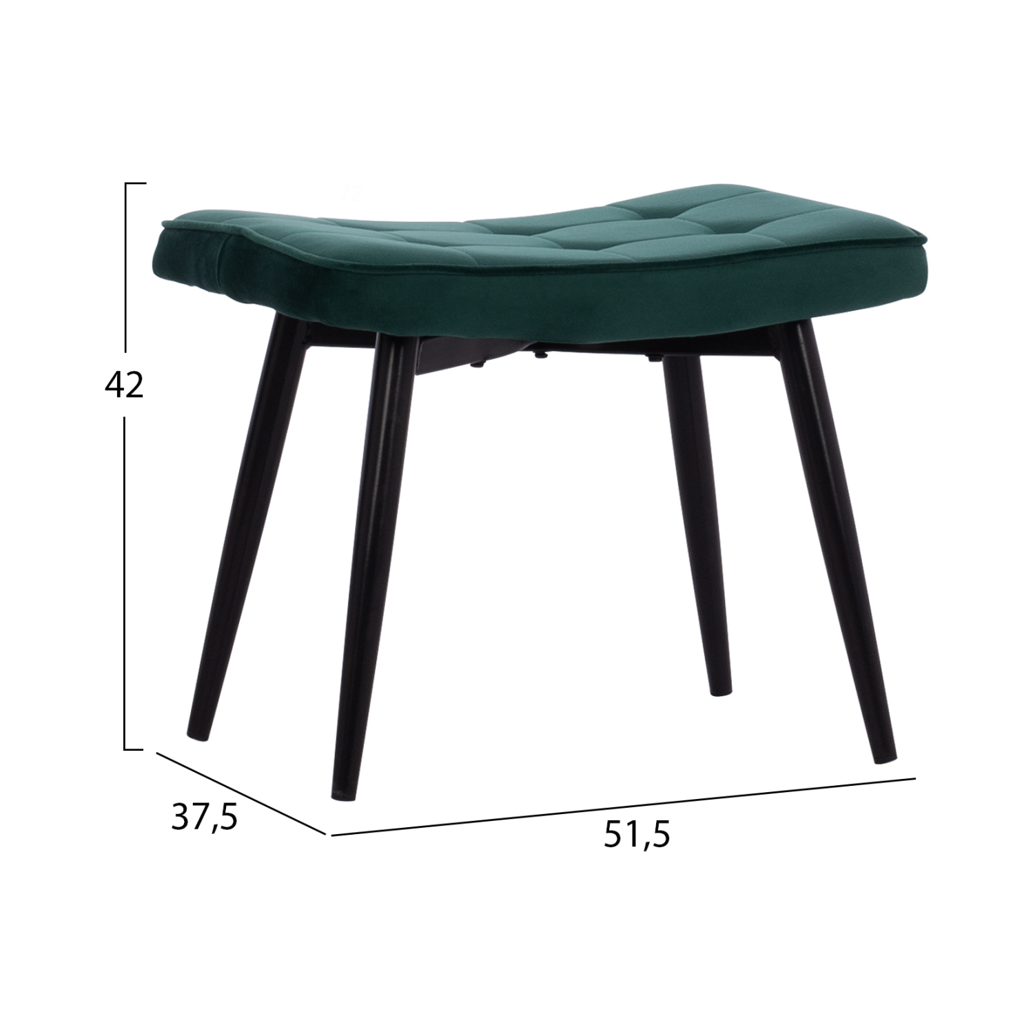 ΠΟΛΥΘΡΟΝΑ ΜΠΕΡΖΕΡΑ ΜΕ ΥΠΟΠΟΔΙΟ FB98918.03 ΚΥΠΑΡΙΣΣΙ ΒΕΛΟΥΔΟ 70x57x103 εκ. - Image 3