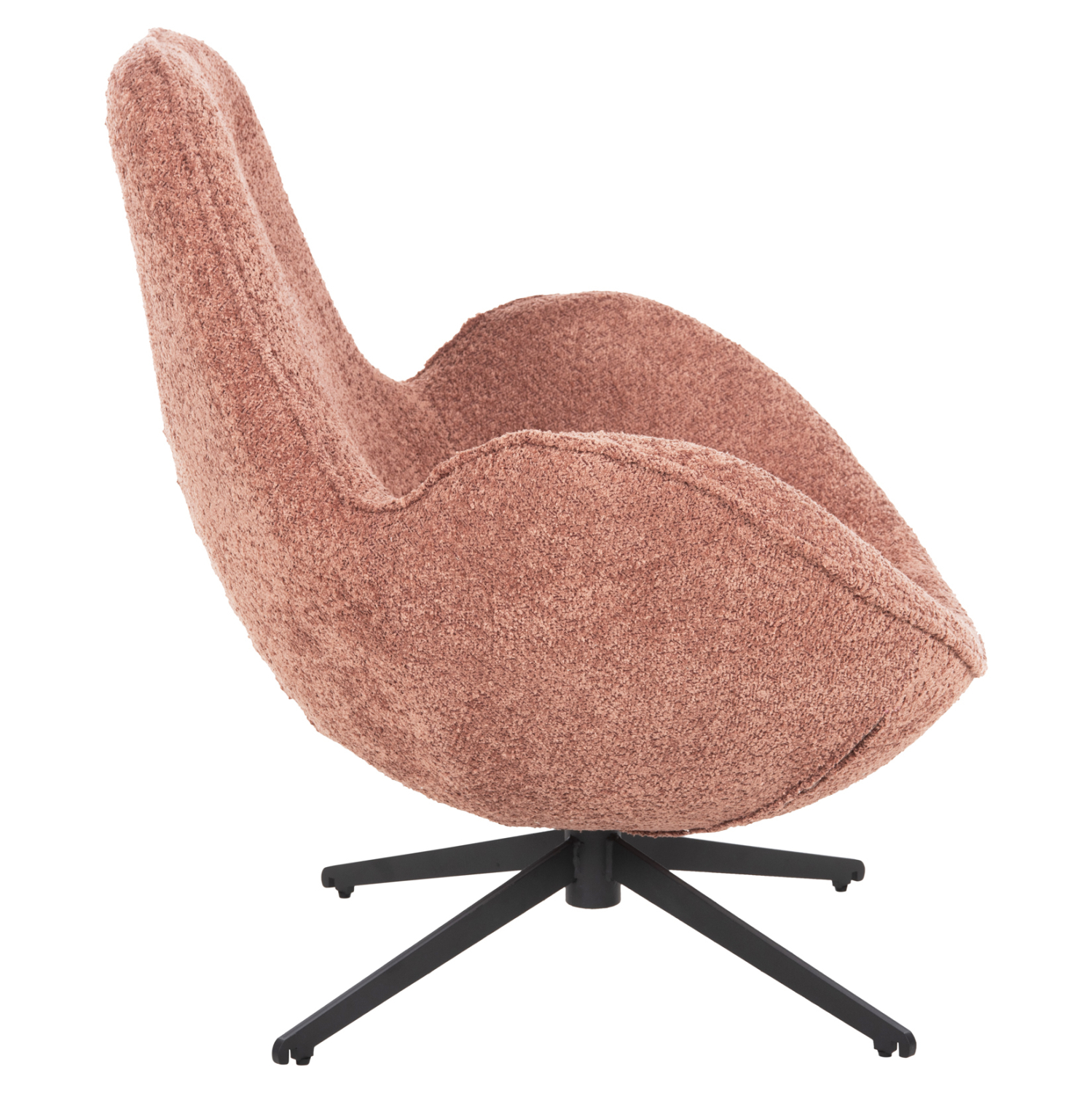 ΠΟΛΥΘΡΟΝΑ ΠΕΡΙΣΤΡΕΦΟΜΕΝΗ FB99594.02 ΡΟΖ ΜΠΟΥΚΛΕ-ΜΑΥΡΗ ΜΕΤΑΛ. ΒΑΣΗ 88x76x88Υεκ - Image 4