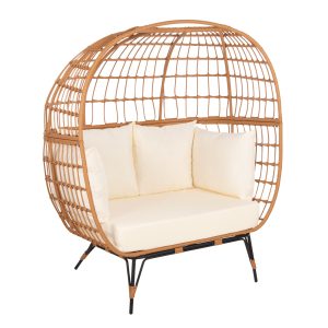 ΠΟΛΥΘΡΟΝΑ ΦΩΛΙΑ MIAMI 2 ΑΤΟΜΩΝ ΤΥΠΟΥ RATTAN FB95870.11 132.5x90x154Υεκ