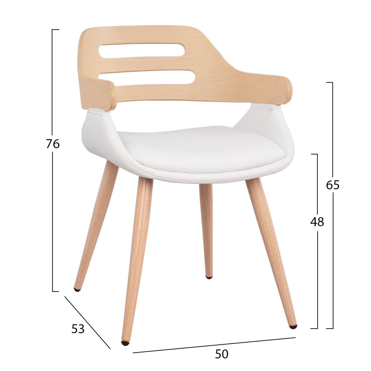 ΠΟΛΥΘΡΟΝΑΚΙ ΣΥΝΕΡΓΑΣΙΑΣ SONAMA ΜE ΛΕΥΚΟ PU FB98491.02 50Χ53Χ76Υ εκ. - Image 2