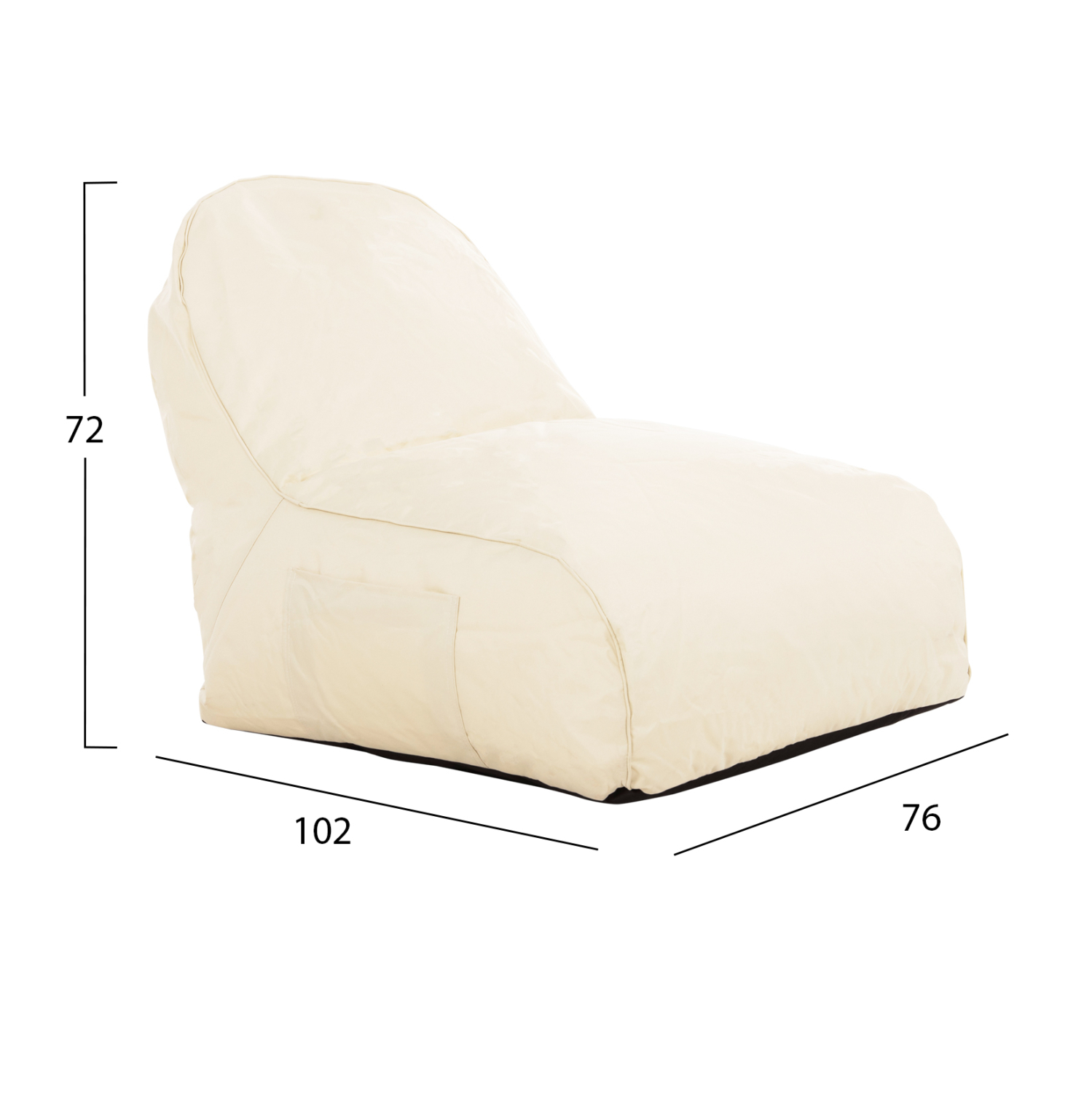 ΠΟΥΦ ΑΔΙΑΒΡΟΧΗ ΠΟΛΥΘΡΟΝΑ FB95112.01 ΕΚΡΟΥ 6188 76x102x72Υεκ. - Image 2