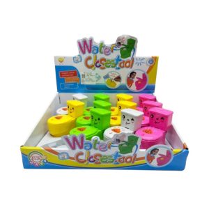 Παιχνίδι τουαλέτα mini που εκτοξεύει νερό - Σετ 12pcs - R1406A - 917564