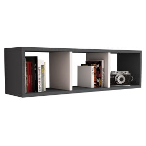 ΡΑΦΙΕΡΑ ΤΟΙΧΟΥ ΜΕΛΑΜΙΝΗΣ ΓΚΡΙ & ΛΕΥΚΟ FB99228.13 90x22x25