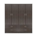 ΣΕΤ 2 ΤΜΧ ΝΤΟΥΛΑΠΑ 4ΦΥΛΛΗ ΜΕ 4 ΣΥΡΤΑΡΙΑ ZEBRANO 160X42X181 FB911349.01