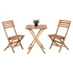 ΣΕΤ 3ΤΜΧ ΕΞΩΤ.ΧΩΡΟΥ ΠΤΥΣΣΟΜΕΝΟ FB99907 ΜΑΣΙΦ TEAK ΞΥΛΟ-ΦΥΣΙΚΟ 46x50x88