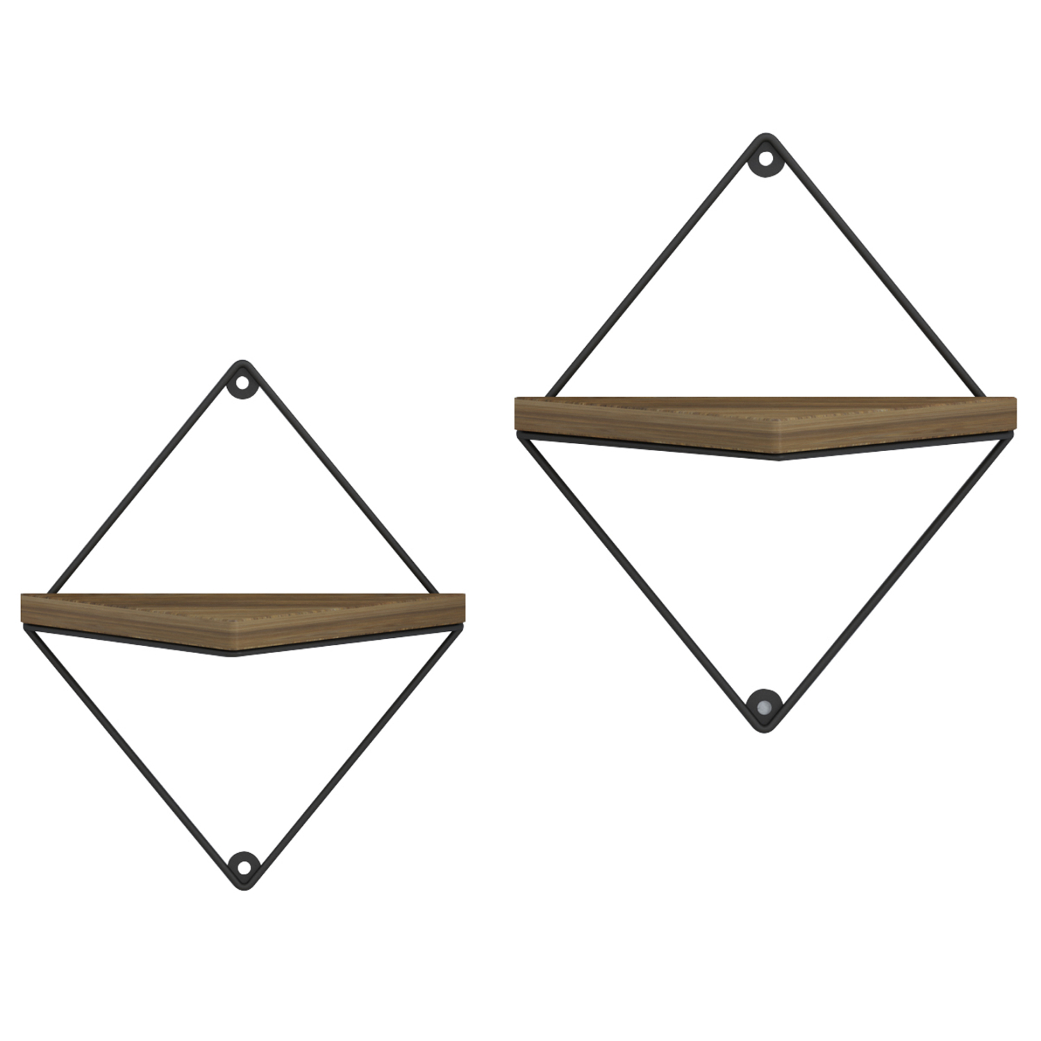 ΣΕΤ ΡΑΦΙΑ ΤΟΙΧΟΥ FB98951.11 ΜΕΤΑΛΛΟ ΜΑΥΡΟ-ΜΕΛΑΜΙΝΗ ΦΥΣΙΚΟ 22x13x30Υεκ. - Image 3