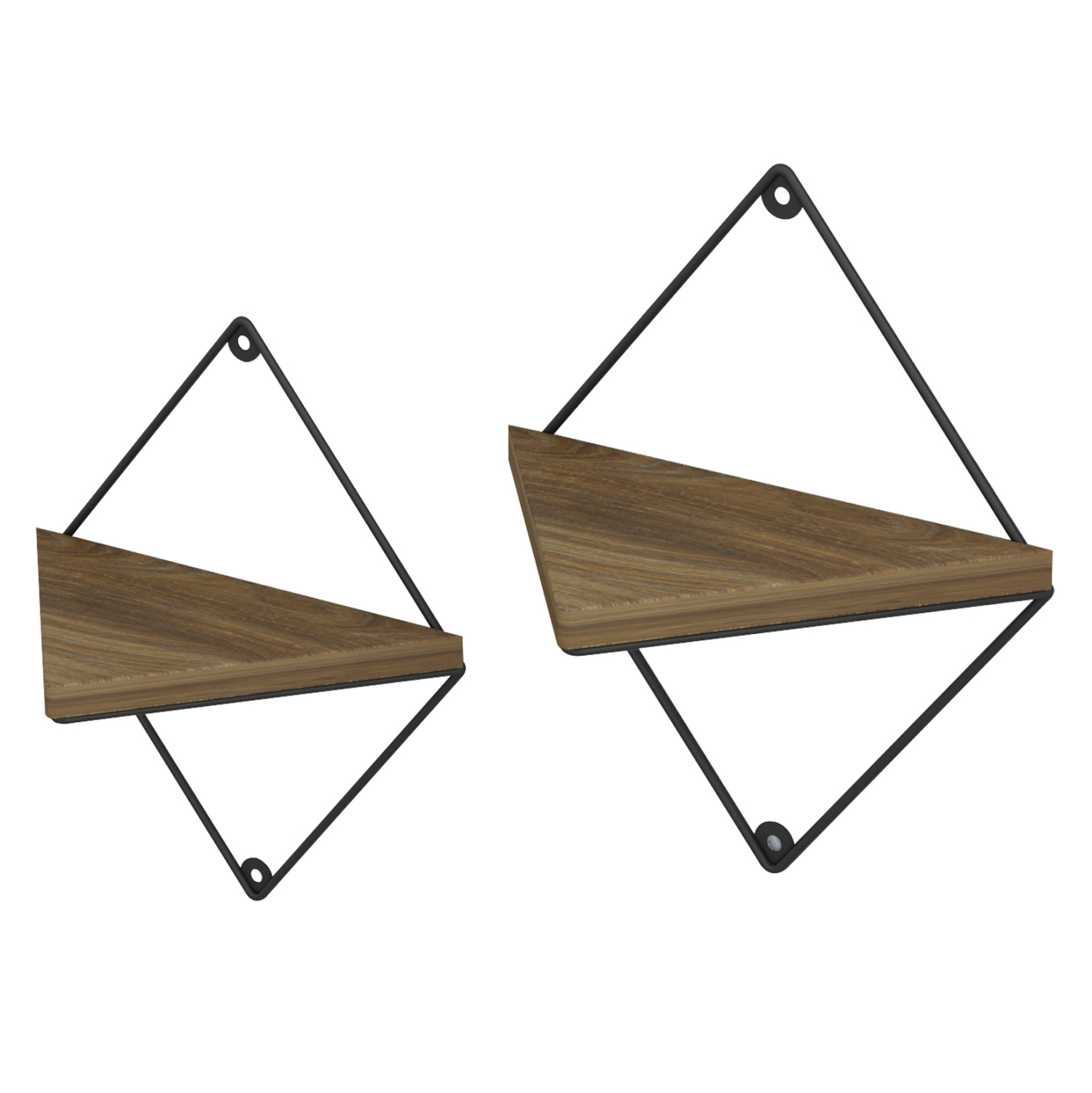 ΣΕΤ ΡΑΦΙΑ ΤΟΙΧΟΥ FB98951.11 ΜΕΤΑΛΛΟ ΜΑΥΡΟ-ΜΕΛΑΜΙΝΗ ΦΥΣΙΚΟ 22x13x30Υεκ. - Image 4