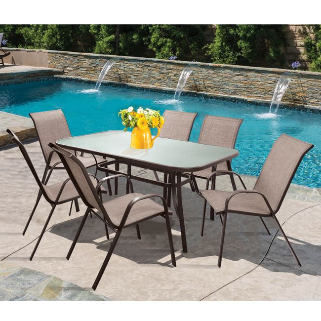 ΣΕΤ ΤΡΑΠΕΖΑΡΙΑ ΚΑΦΕ ΜΕΤΑΛΛΙΚΗ 7ΤΜΧ ΜΕ 6ΚΑΡΕΚΛΕΣ ΚΑΙ ΤΡΑΠΕΖΙ 160Χ90 HM5206.02 - Image 3