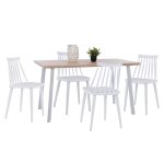 ΣΕΤ ΤΡΑΠΕΖΑΡΙΑΣ 5ΤΜΧ FB910634 MDF TOP ΣΕ SONAMA--ΛΕΥΚΕΣ ΚΑΡΕΚΛΕΣ