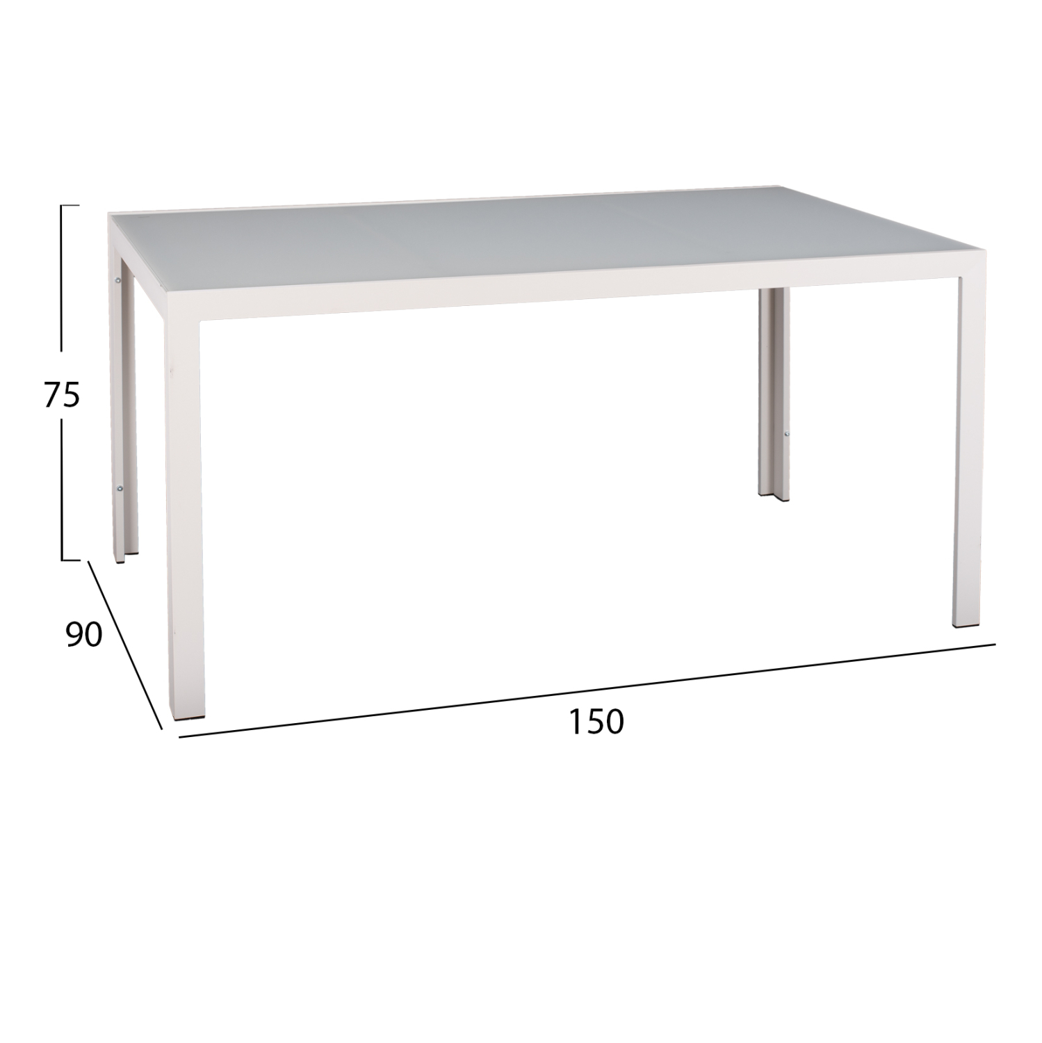 ΣΕΤ ΤΡΑΠΕΖΑΡΙΑΣ ΕΞ. ΧΩΡΟΥ 5ΤΜΧ FB921030 ΛΕΥΚΟ ΜΕΤΑΛΛΟ-ΛΕΥΚΕΣ ΜΕΤΑΛ. ΠΟΛΥΘΡΟΝΕΣ - Image 2