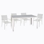 ΣΕΤ ΤΡΑΠΕΖΑΡΙΑΣ ΕΞ. ΧΩΡΟΥ 5ΤΜΧ FB921030 ΛΕΥΚΟ ΜΕΤΑΛΛΟ-ΛΕΥΚΕΣ ΜΕΤΑΛ. ΠΟΛΥΘΡΟΝΕΣ