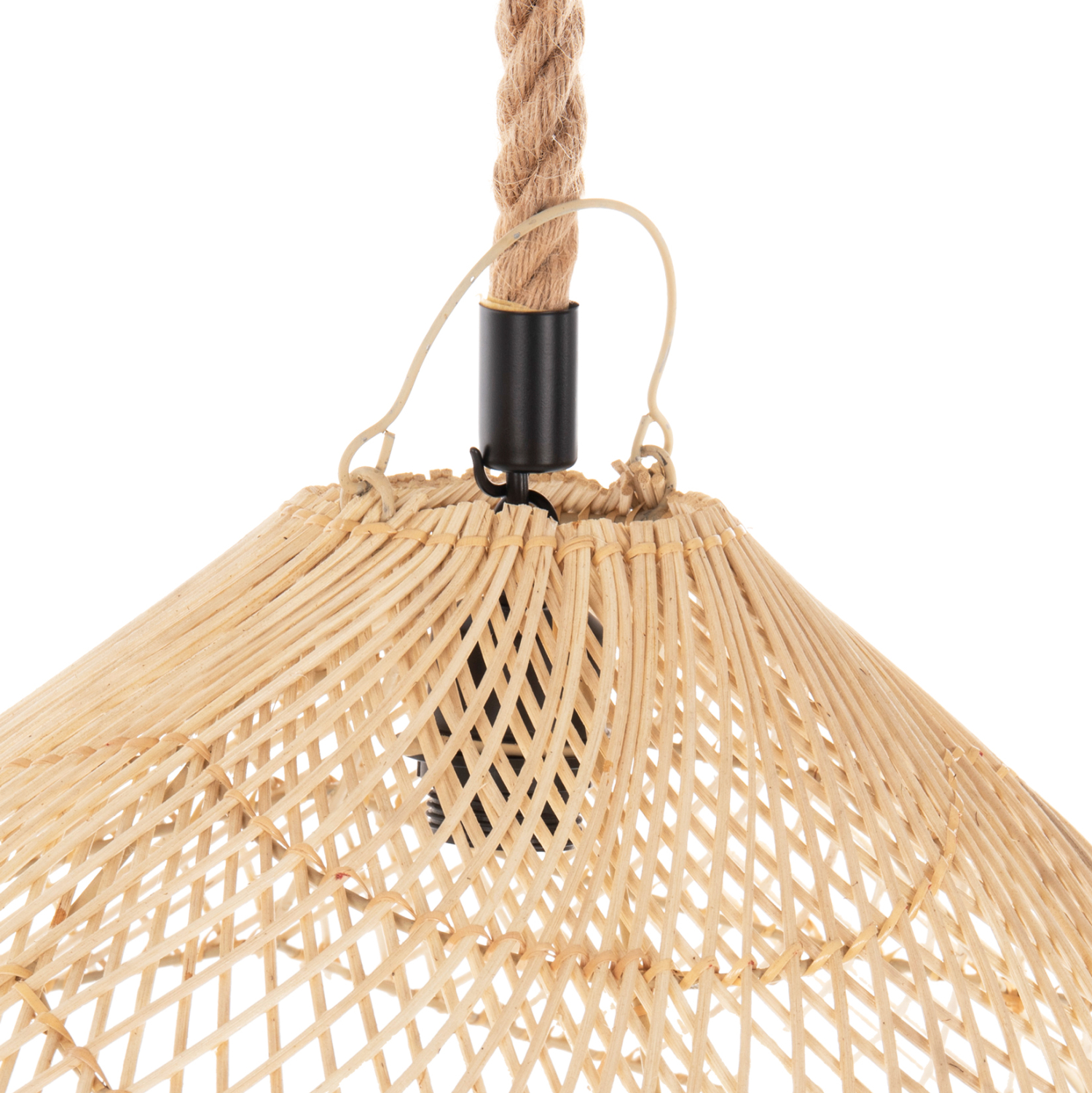 ΣΕΤ ΦΩΤΙΣΤΙΚΟ ΟΡΟΦΗΣ ΚΡΕΜΑΣΤΟ FB911925.02 ΣΧΟΙΝΙ ΚΑΙ ΦΥΣΙΚΟ RATTAN Φ58,5Χ131Υεκ. - Image 3