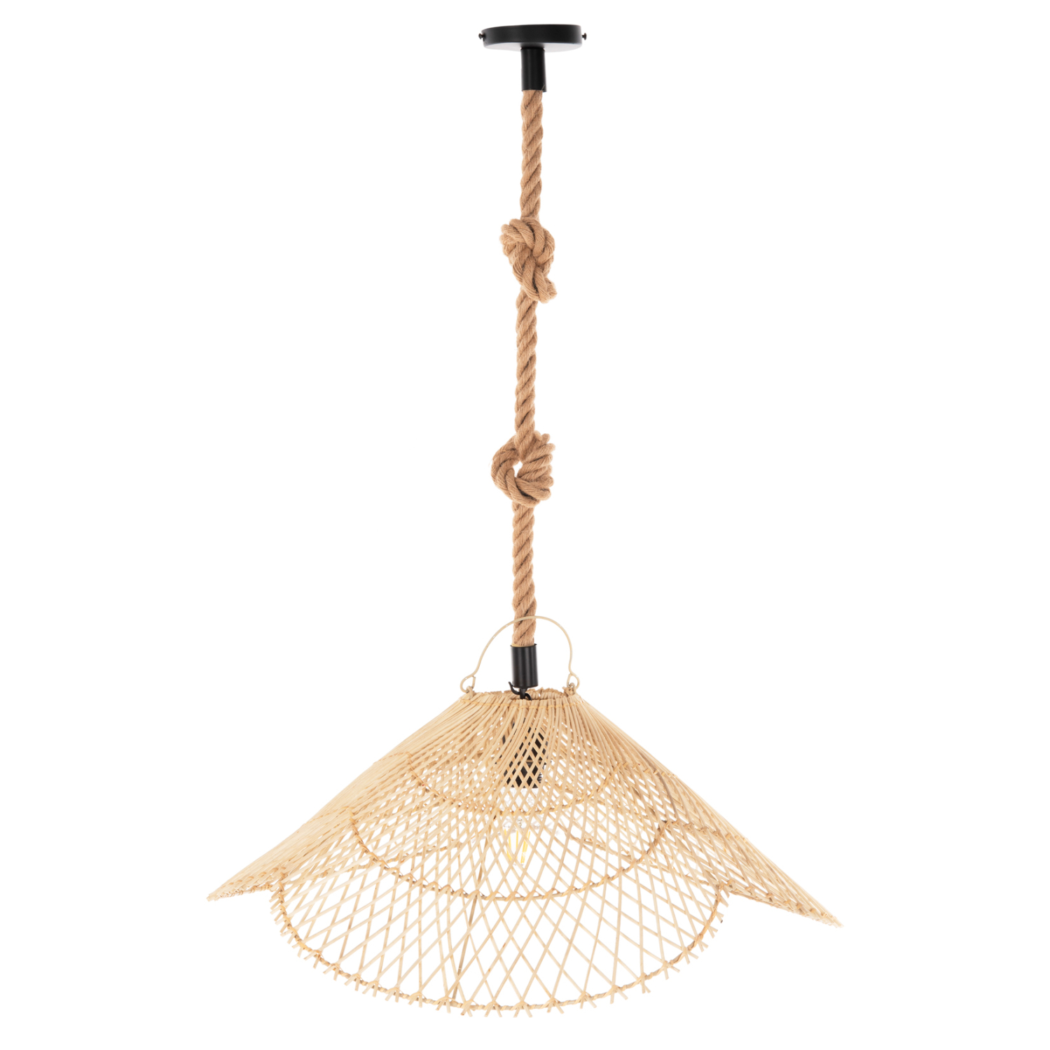 ΣΕΤ ΦΩΤΙΣΤΙΚΟ ΟΡΟΦΗΣ ΚΡΕΜΑΣΤΟ FB911925.02 ΣΧΟΙΝΙ ΚΑΙ ΦΥΣΙΚΟ RATTAN Φ58