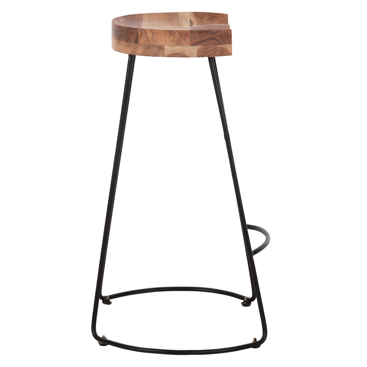 ΣΚΑΜΠΟ BAR FB98363.11 ΜΑΣΙΦ ΞΥΛΟ ΑΚΑΚΙΑΣ-ΜΕΤΑΛΛΟ 50x43x78Υεκ. - Image 4